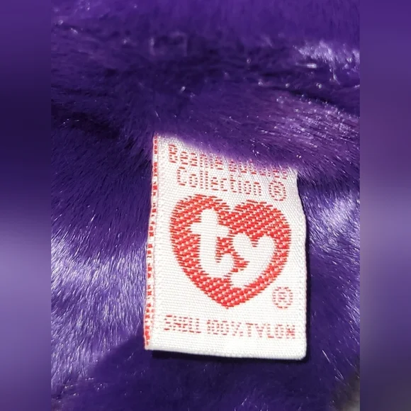 Ty Beanie Buddy Large 14" Princess Diana Bear Plush 1998 White Rose MWMT - Picture 2 of 5